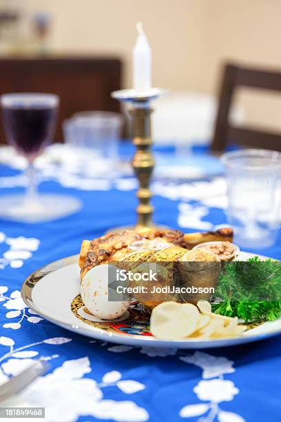 Photo libre de droit de Traditionnelle De Pâque Juive Seder Table banque d'images et plus d'images libres de droit de Seder - Seder, Aliment, Aliments et boissons