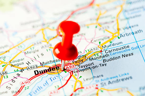 istock Europe cities on map series: Dundee 181849484