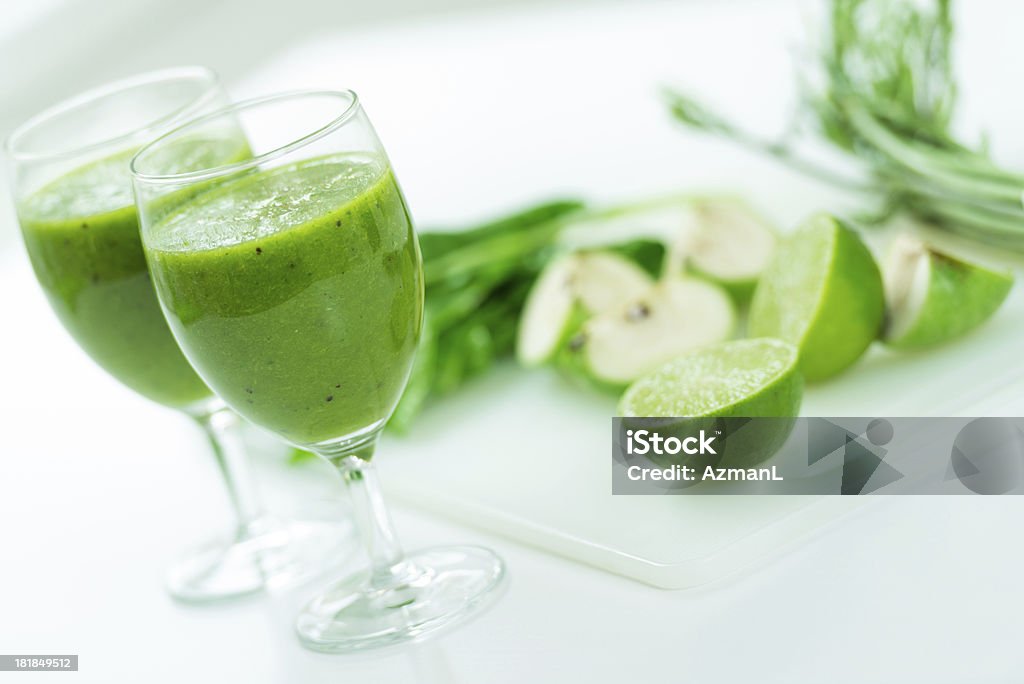 Verde batido saludables - Foto de stock de Batido de frutas libre de derechos