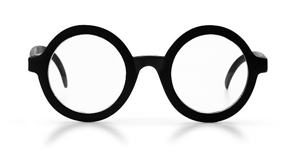 Eyeglasses lens production industry, close-up eyeglasses lenses, Glasses lenses, eyeglasses lenses, eyeglasses store business concept