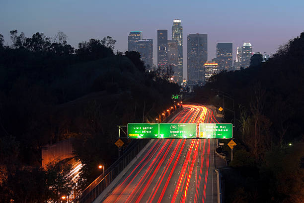 istock Los Angeles Skyline at Dusk 181849789