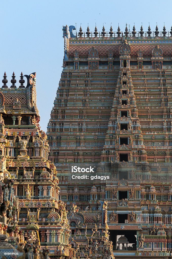 Templo de Sri Ranganathaswamy, Tamil Nadu, Índia. - Foto de stock de Arcaico royalty-free