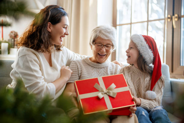 istock family celebrating Christmas 1818503076
