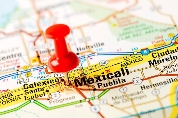 istock US capital cities on map series: Mexicali, Mexico 181850725