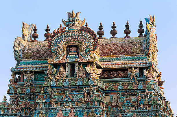 Shot in color detail on the facade of this historic building representing some character, animal or flower. Set at Kuala Lumpur, Malaysia, Asia