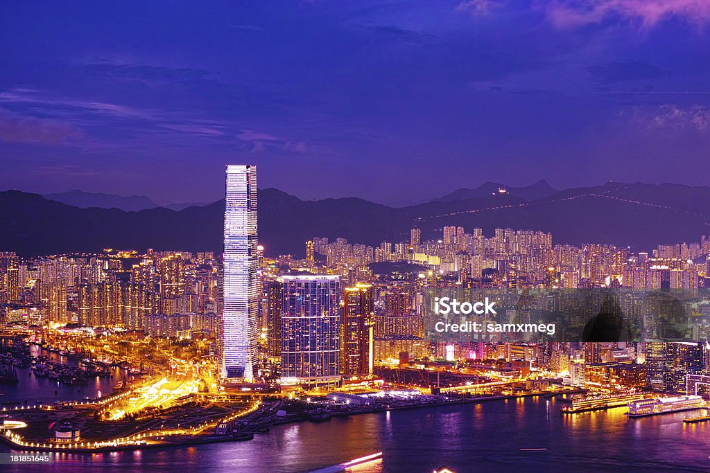 국제상업센터 Hong Kong - 로열티 프리 0명 스톡 사진