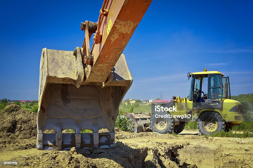 Neue Highway-Bauarbeiten - Lizenzfrei Anfang Stock-Foto