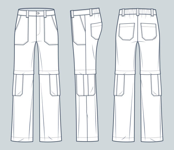 50+ Cargo Pants Behind Stock Illustrations, Royalty-Free Vector ...