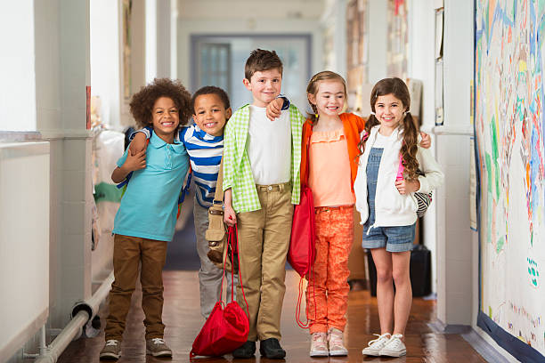 istock Kids in School Hallway 181852246