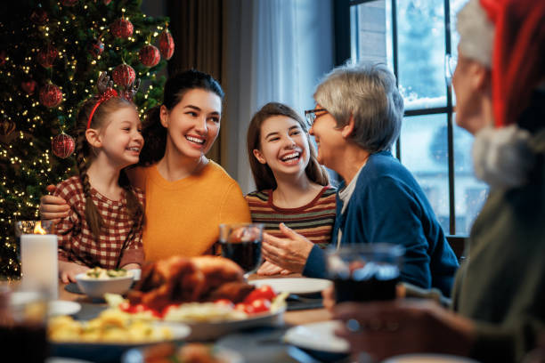 istock family celebrating Christmas 1818532144
