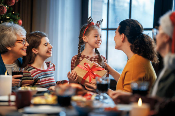 istock family celebrating Christmas 1818535200