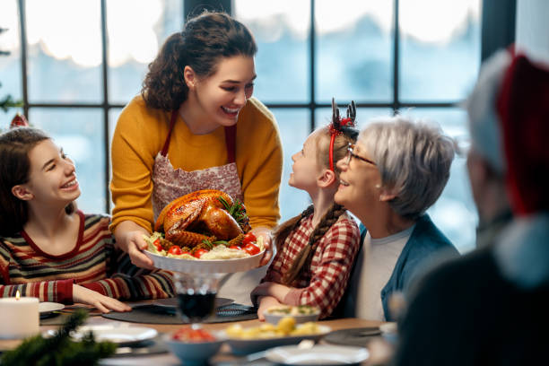 istock family celebrating Christmas 1818538745