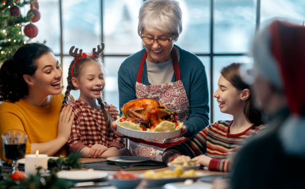 istock family celebrating Christmas 1818547441