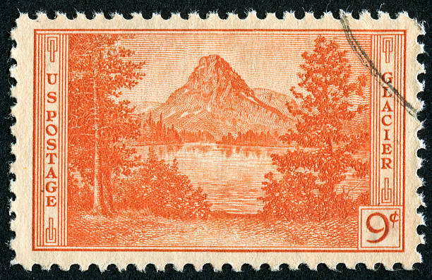 istock Glacier National Park Stamp 181855186