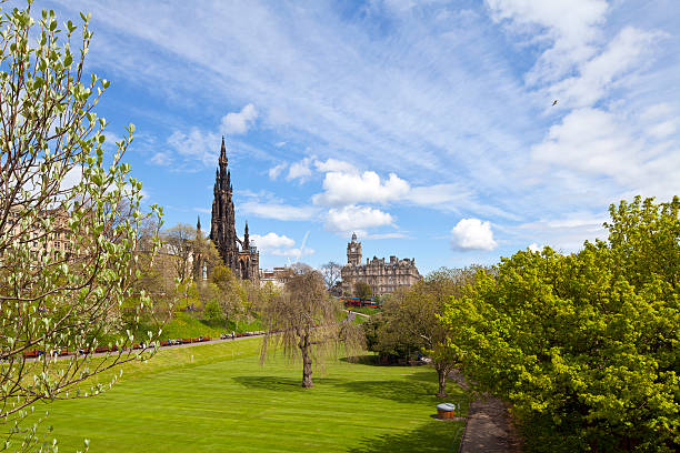 istock Scott Monument, Balmoral Hotel and gardens, Edinburgh 181856391