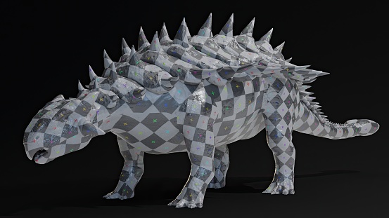 Ankylosourus render of background. 3d rendering