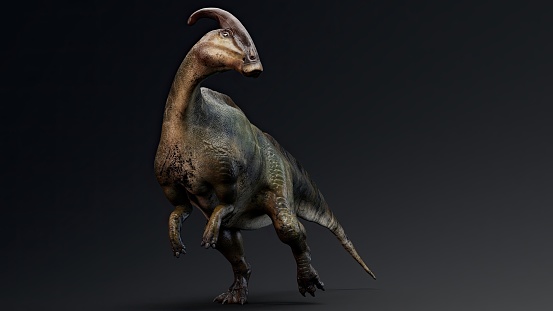 Parasaurolophus render of background. 3d rendering