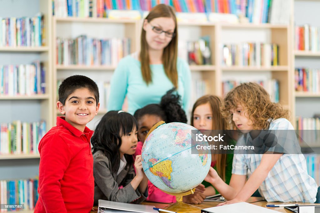 Elementary Studenten - Lizenzfrei Beginn des Schuljahres Stock-Foto