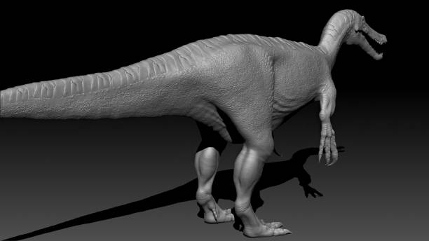 istock Baryonyx Walkeri render of background. 3d rendering 1818579276