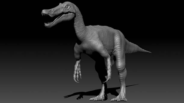 istock Baryonyx Walkeri render of background. 3d rendering 1818579283
