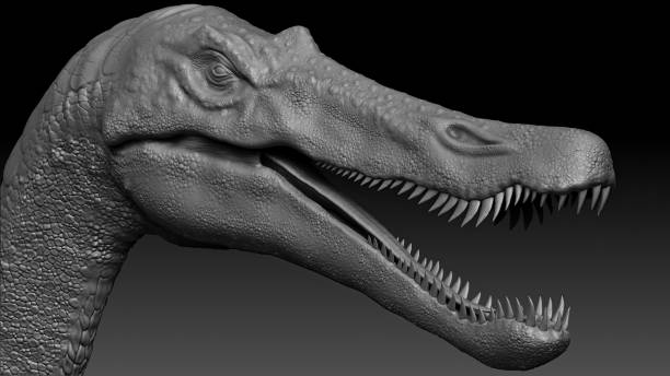 istock Baryonyx Walkeri render of background. 3d rendering 1818579289