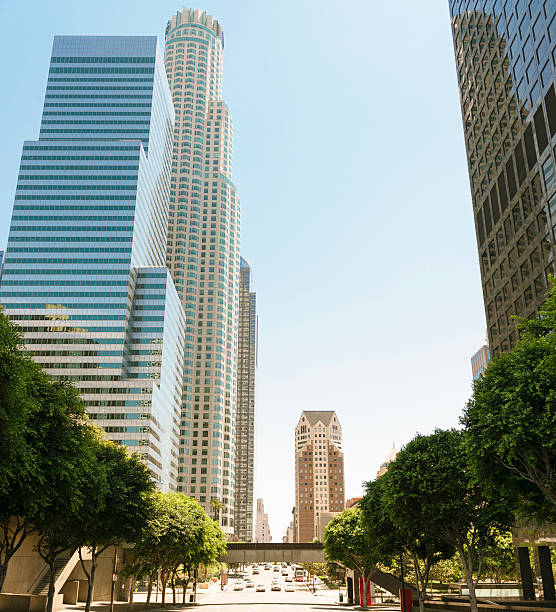 istock the Los Angeles downtown at during midday rush hour 181858646