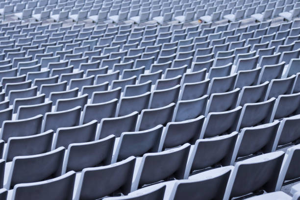 istock Abstract photo of stadium seats 1818586752