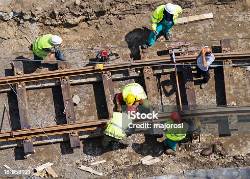 istock A group of men constructing a railway 181858921
