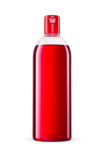 Glass bottle of cola isolated on white background with clipping path
