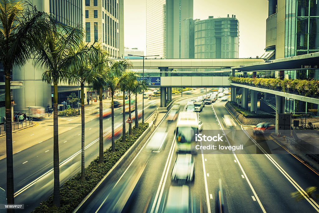 busy street busy street with blur cars Abstract Stock Photo