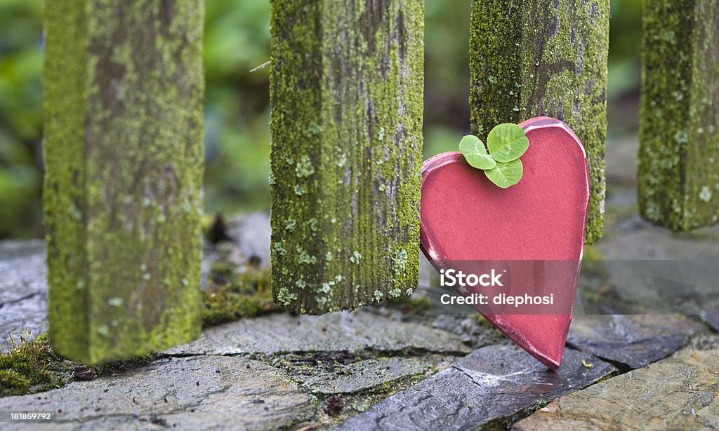 Liebe Herz in eine Öde Landschaft Umgebung - Lizenzfrei Begriffssymbol Stock-Foto