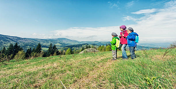 istock Little hikers enjoying the view 181860311