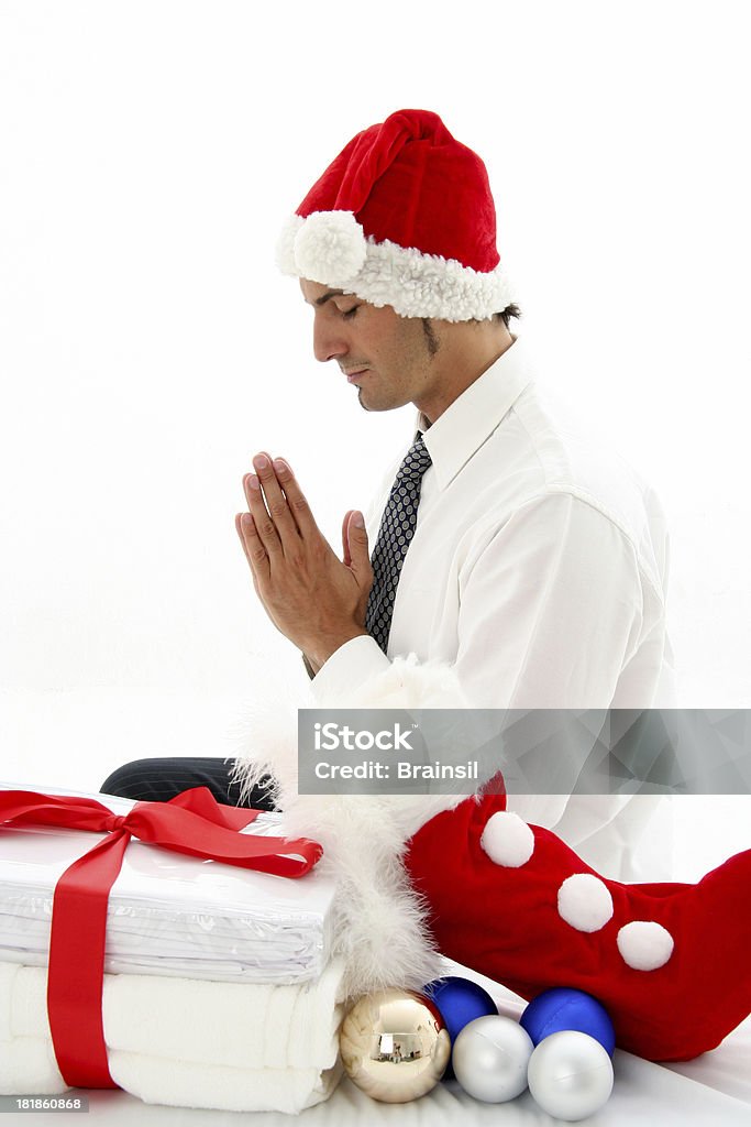 Pregare di Natale - Foto stock royalty-free di Adulto