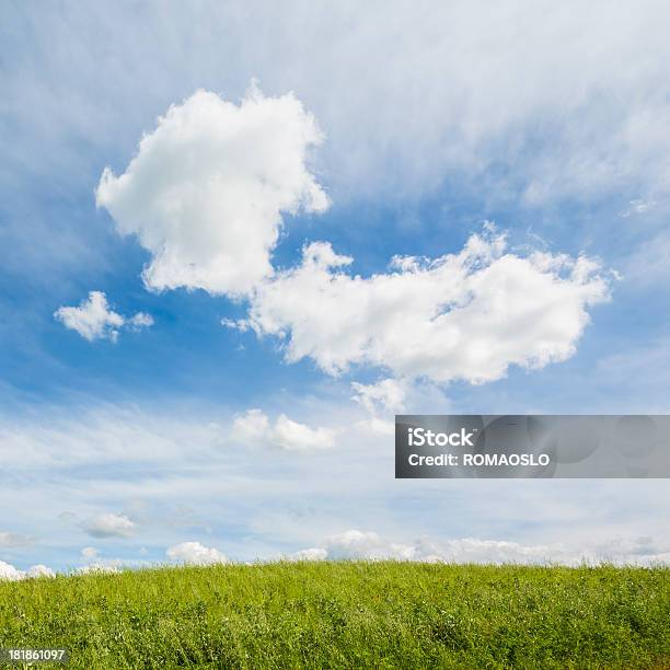 Campo E Panorama Di Nuvole In Val Dorcia Toscana Italia - Fotografie stock e altre immagini di Agricoltura