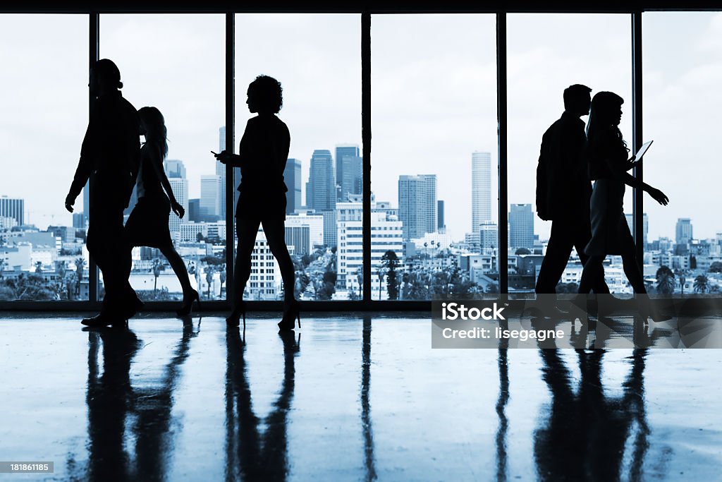 Geschäftsleute in silhouette - Lizenzfrei Los Angeles Stock-Foto