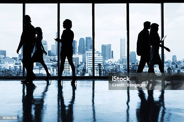 Geschäftsleute In Silhouette Stockfoto und mehr Bilder von Los Angeles - Los Angeles, Verwaltungsbezirk Los Angeles County, Büro