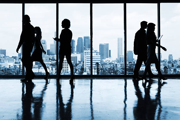 istock Business people in silhouette 181861185