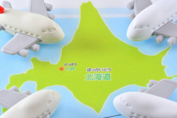 istock Japanese map and airplane eraser 1818616952