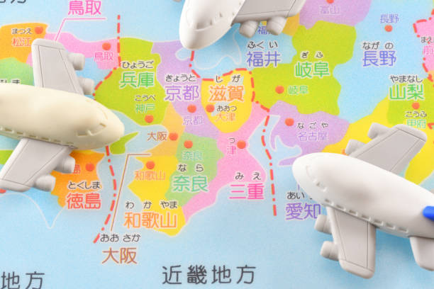istock Japanese map and airplane eraser 1818617476