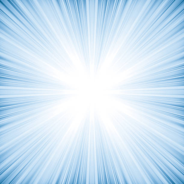 istock Abstract light blue background looks like explosion or bright star 181861909