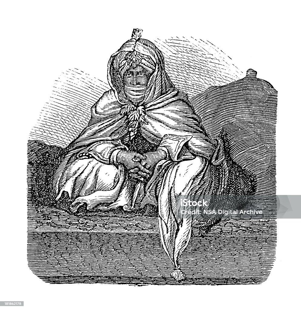 Bornu Sheikh de l'Empire, Afrique de l'Ouest - Illustration de Afrique libre de droits