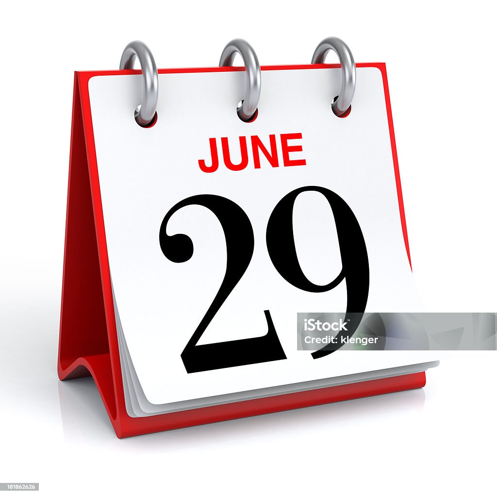 Giugno calendario - Foto stock royalty-free di Giugno