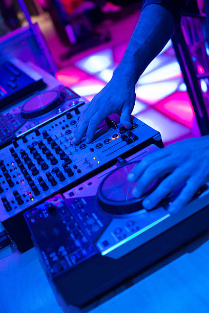 istock Dj Mixer Consolle in Disco 181863867