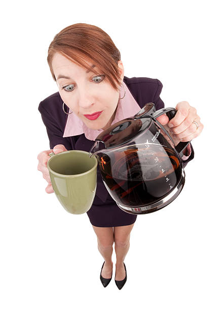 istock Fisheye Woman Pouring Coffee Into Mug 181863914
