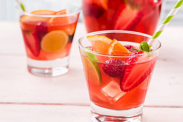 istock Fruit Punch with Strawberries, Raspberries Orange and Lime 181864334