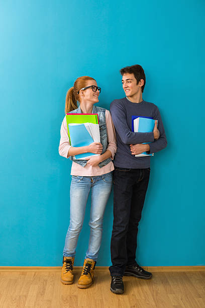 istock Smiling teen students 181864451