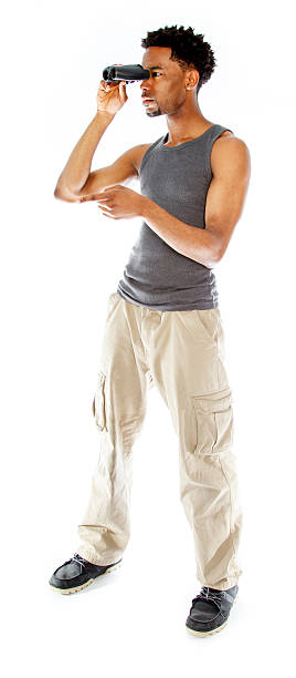 istock Afro-American man shot in studio 181864466
