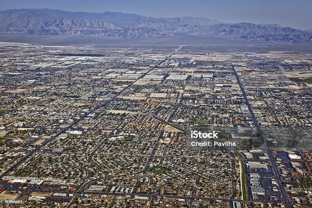 Arial View of Northern Las Vegas Nevada USA "Arial view of northern part of Las Vegas, USA." Las Vegas Stock Photo