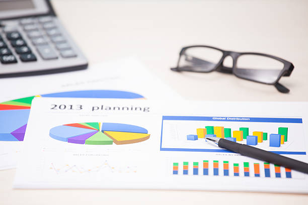 istock Financial report on the desk 181864782