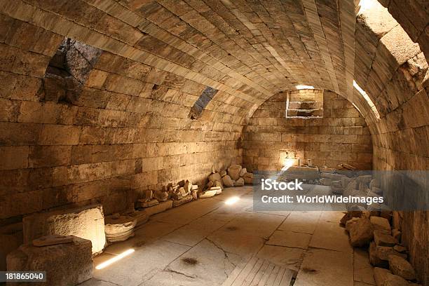 Rare Cellar Under The Temple Of Zeus At Aizanoi Stock Photo - Download Image Now - Aegean Turkey, Aizanoi, Arch - Architectural Feature